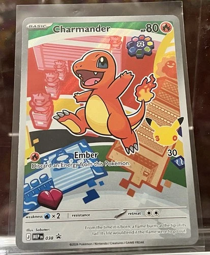 Charmander MEP 038 - NM First Partner Illustration Rare Promo 30th Anniversary