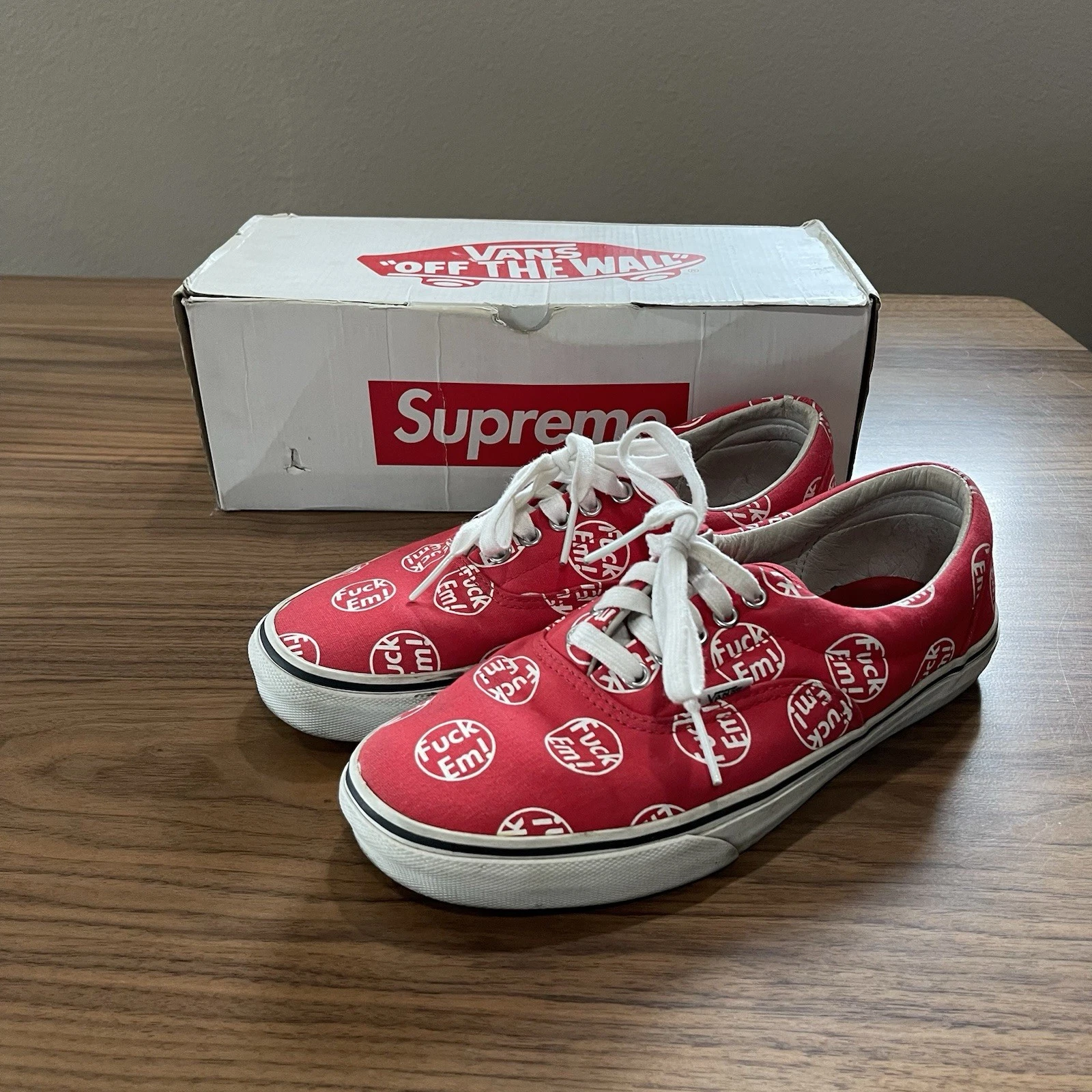 Supreme Fuck Em Vans Collaborate RARE