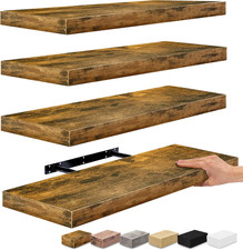 Floating Shelves for Wall - 24" Bathroom Shelves, Wall Decor for Bedroom, Kitche