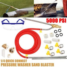 5000 PSI Sandblasting Kit for Pressure Washer Sand Blaster Attachment Power