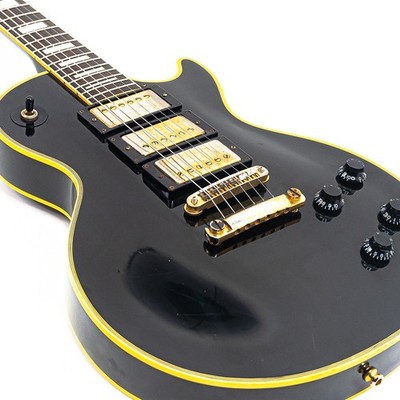 1984 Burny RLC-65 '57 Model Les Paul Custom – Japanese Black