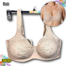 NWOT Bali Women s 38DD Coolest Smoothing Underwire Minimizer Bra DF4584 Almond