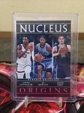 Jaren Jackson Jr. / Ja Morant / Zach Edey 2024-25 Origins Nucleus Maroon /115