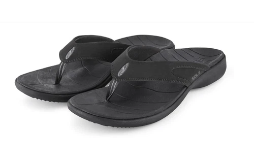 SPALDING Sole Men's Sport Flip Flops   Orthotic Support Sandal Raven   10