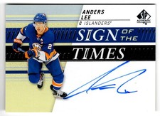 2019-20 SP Authentic Sign of the Times Anders Lee Auto New York Islanders
