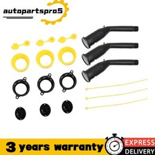 3 Kit Old Style Gas Can Replacement Spout w/Tough Nozzles Screw Collar Vent Caps
