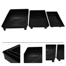  3 Pcs Plastic Wall Paint Mixing Tray Trays Painting Tools Large Capacity