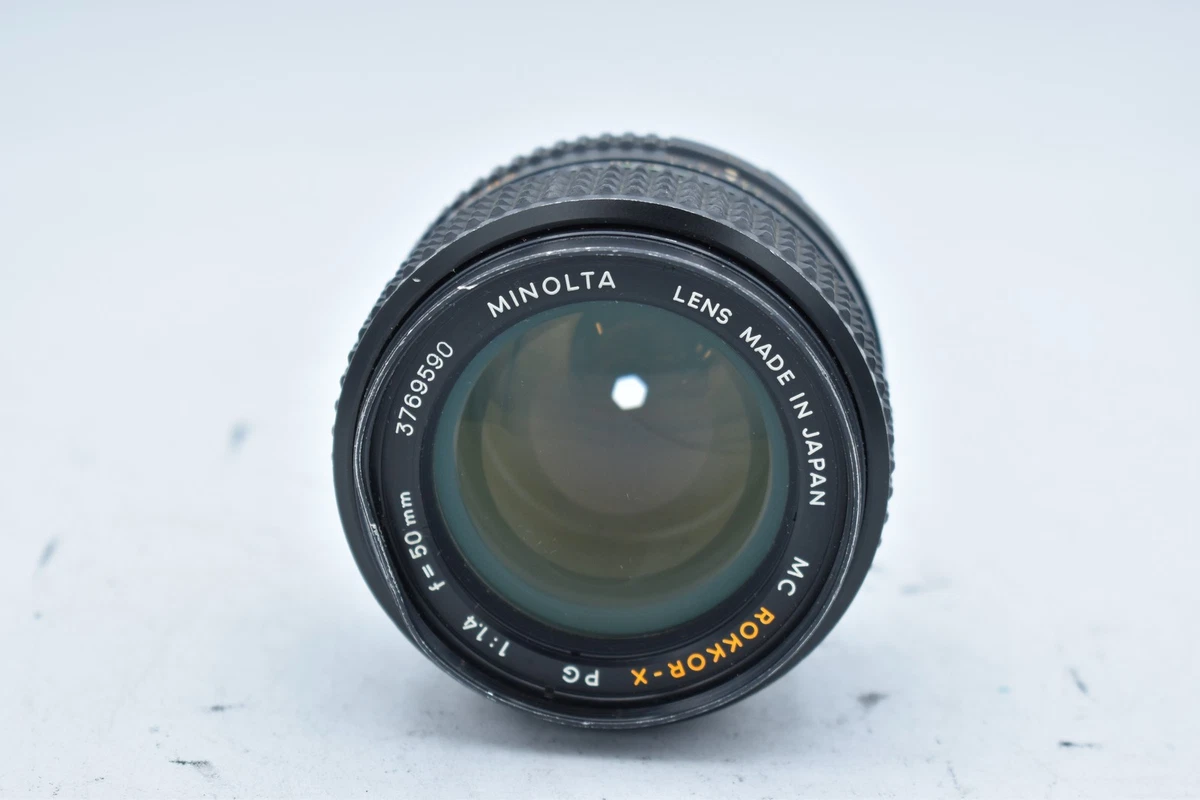 Minolta 50mm F/1.4 Rokkor-X PG MC Mount Manual Focus Lens (Without
