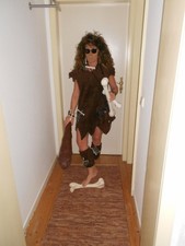 Wilma ,Fred Feuerstein,Kostüm,Steinzeit,Pebbles,Urzeit,Damenkostüm,Gr.S-M,viel Z