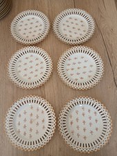 6 ASSIETTES Porcelaine Saxe