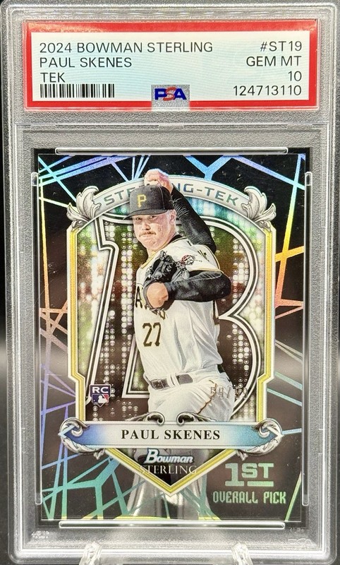 Paul Skenes - Rookie Tek /99 - PSA 10 - 2024 Bowman Sterling