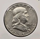 1963-D 50C 90% SILVER Franklin Half Dollar