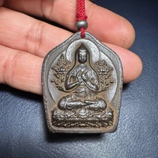 Kaba Master Iron Pendant Buddha Amulet Spiritual Necklace Craft Accessory