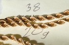 14k Yellow Gold Twisted Rope Chain 24" Speciality Gold Rope Necklace — photo 6