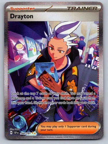 Drayton 244/191 Special Illustration Rare Surging Sparks Pokemon Near Mint