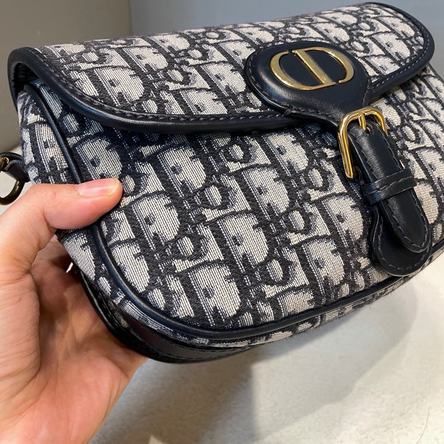 Authentic Pre‑Owned Dior Bobby Medium, Oblique Jacquard, Calfskin Trims — image 13