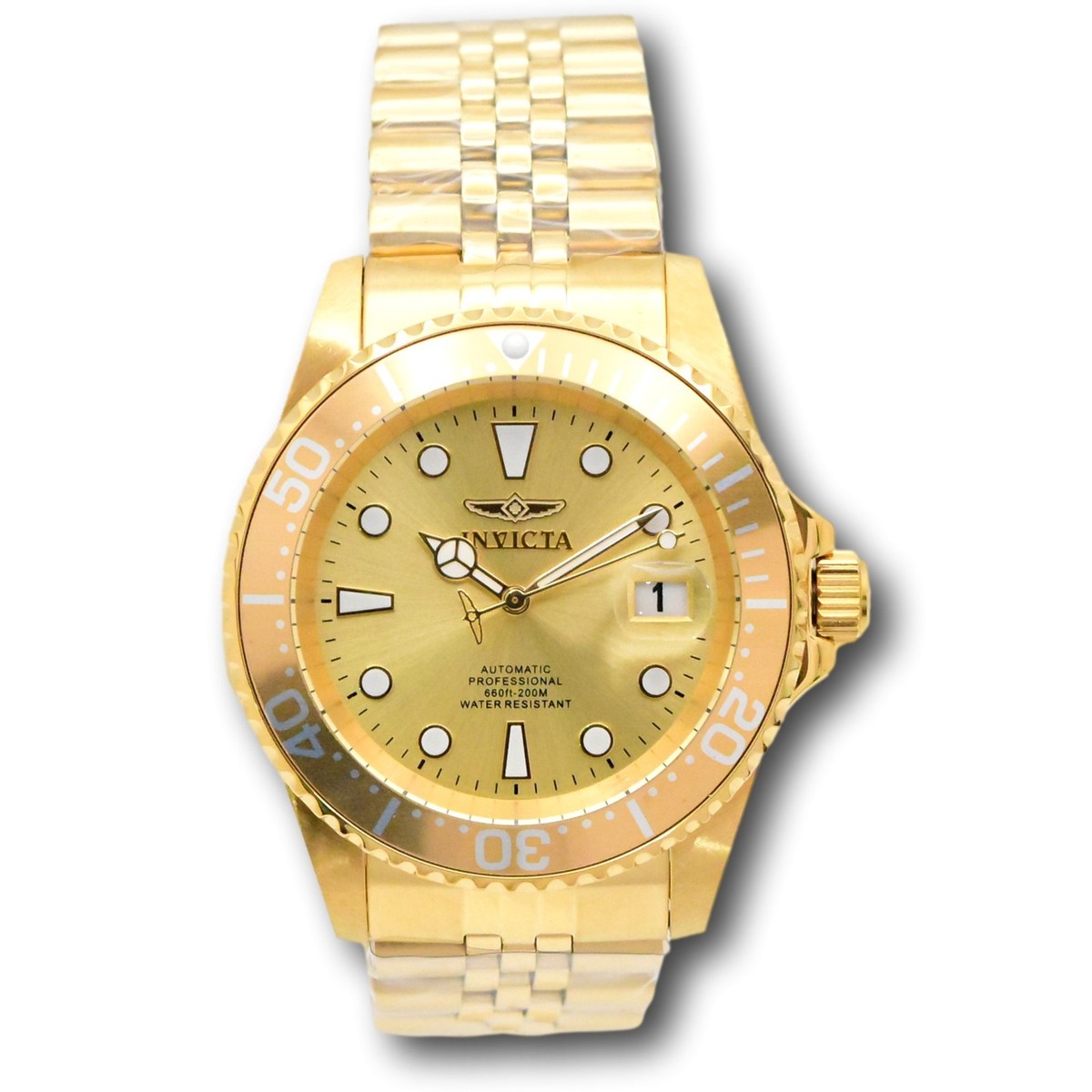 Invicta Pro Diver Automatic Men's Triple Gold 42mm Stainless Watch