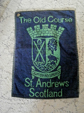 Vintage 1990's The Old Course St. Andrews Scotland Golf Club caddy towel