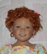 Playhouse VICKIE Doll Wig SIZE 16/17 CARROT RED Full Head Short Curls TT NWT