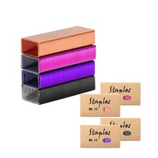 Colorful 10 Staples Colored Staple for Mini Stapler, 4000 Metallic No. 10 Sta...