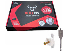 12x Heavy Duty Drywall Anchors - Bullfix Plasterboard Fixings Kit Starter Anchor