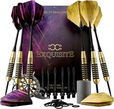 CC-Exquisite Premium Steel Tip Darts Set - Professional Darts, Br
