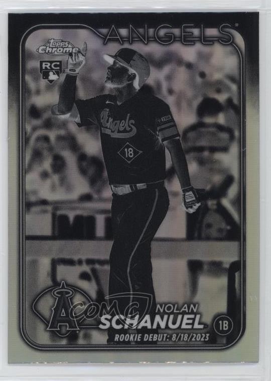 2024 Topps Chrome Update Rookie Debut Negative Refractor Nolan Schanuel 1q9o