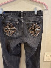 Vintage Southpole Embroid Jeans 1990s Retro Style, Sz 7 29x32 Y2K Streetwear