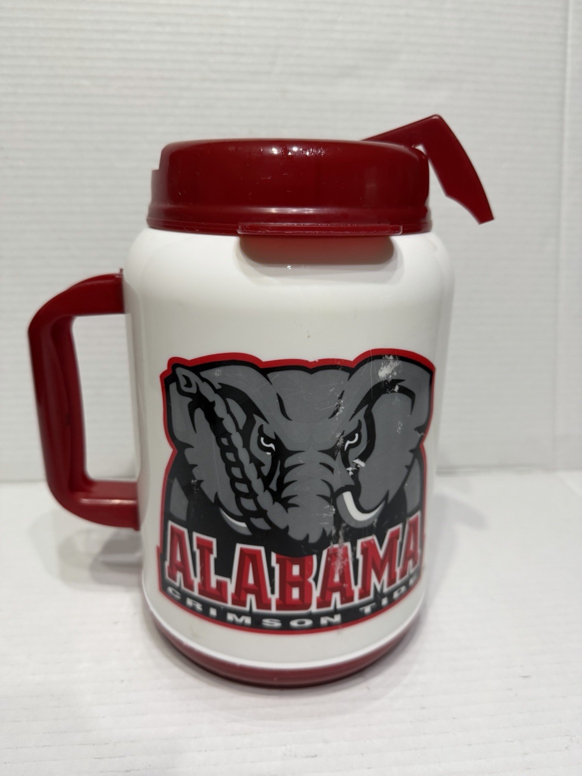 Vintage Alabama Crimson Tide Insulated Plastic Mug 64 oz Whirley USA NCAA Bama