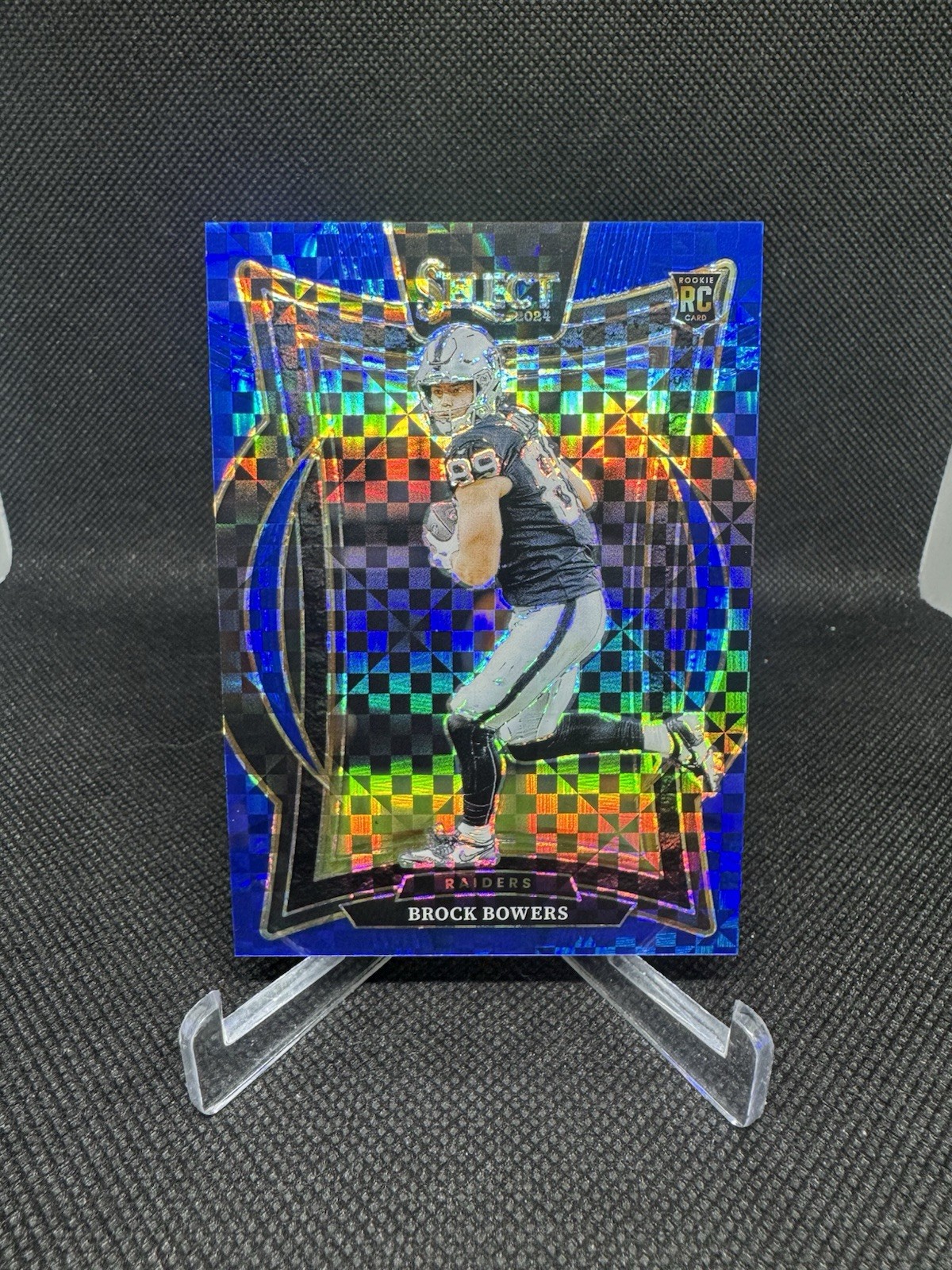 2024 Panini Select Brock Bowers Concourse Blue Checkerboard Prizm /249 #31 RC