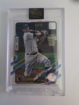 2022 Topps Archives Signature Series DJ LeMahieu Auto /75 Yankees 10/75 