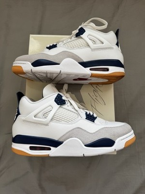 Nike SB x Air Jordan 4 Retro SP Navy | White | Men s | Size 10.5M | DR5415-100