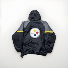 Vintage 90s Pittsburgh Steelers Starter Pro Line 1/4 Zip Jacket Windbreaker XL