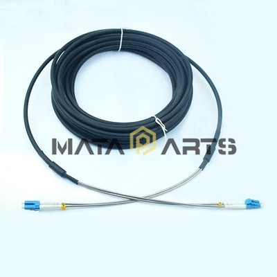 Outdoor Field Fiber Patch Cord LC to LC UPC SM 9/125 Duplex Fiber Cable 150M *kk