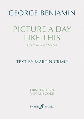 Picture a day like this (First Edition Vocal Score) Voice Opera Music Benjamin F