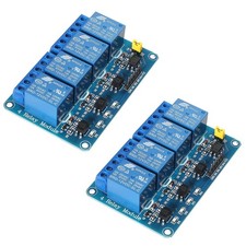 2PCS 4 Channel DC 12V Relay Module Control Board High-Level Trigger Solid Sta...