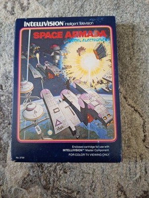 Mattel Electronics Intellivision Space Armada Game Inserts Included