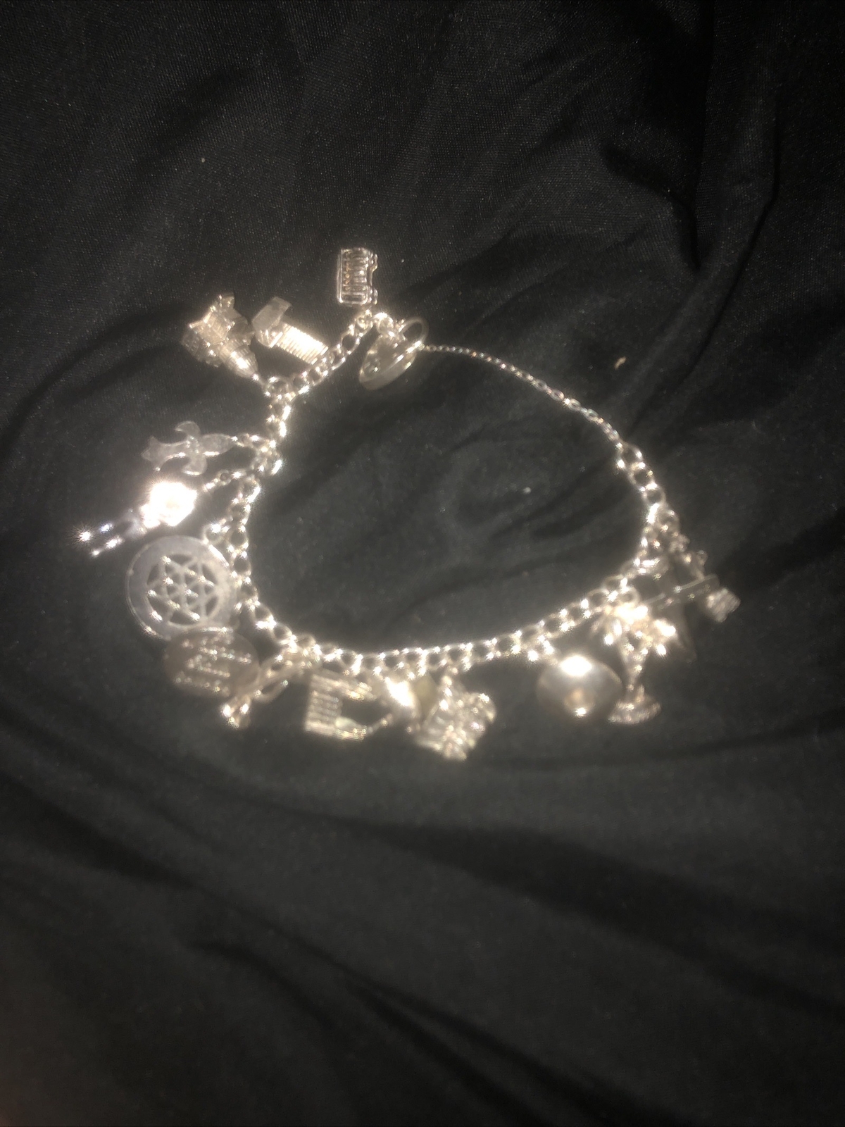 sterling silver Charm bracelet eBay