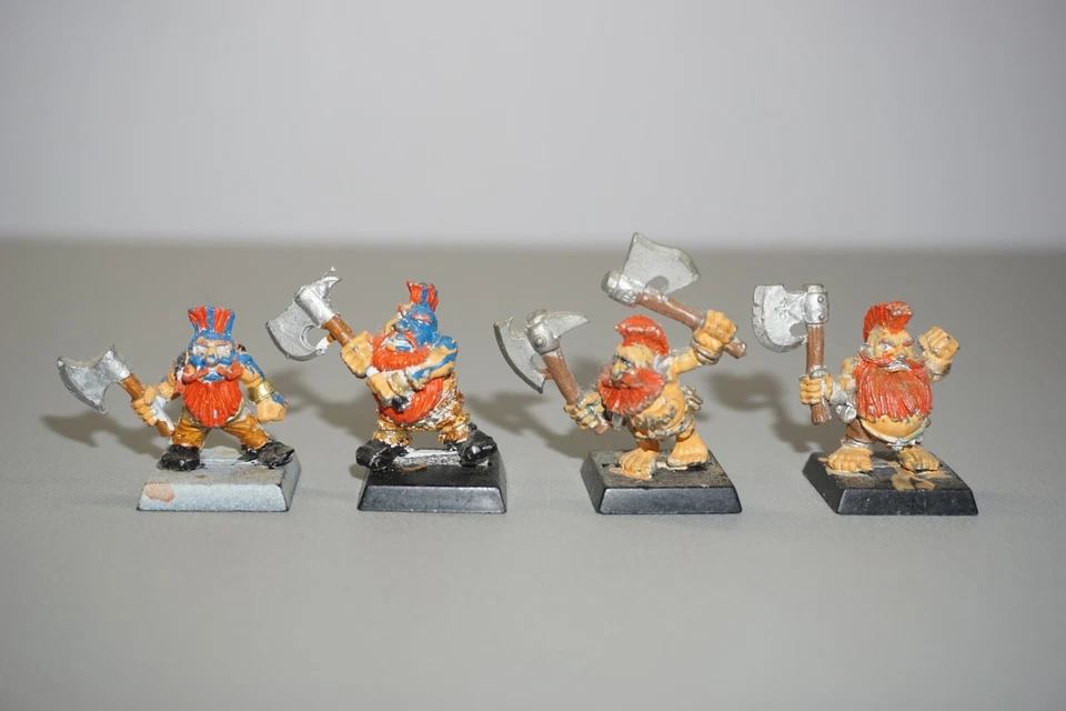 Warhammer Fantasy The Old World Dwarf Slayers x 4 - Image 3 of 4