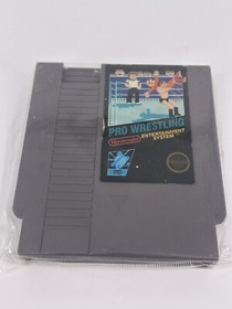 PRO WRESTLING NINTENDO NES VIDEO GAME CARTRIDGE ONLY AUTHENTIC 5 SCREW BLACK BOX
