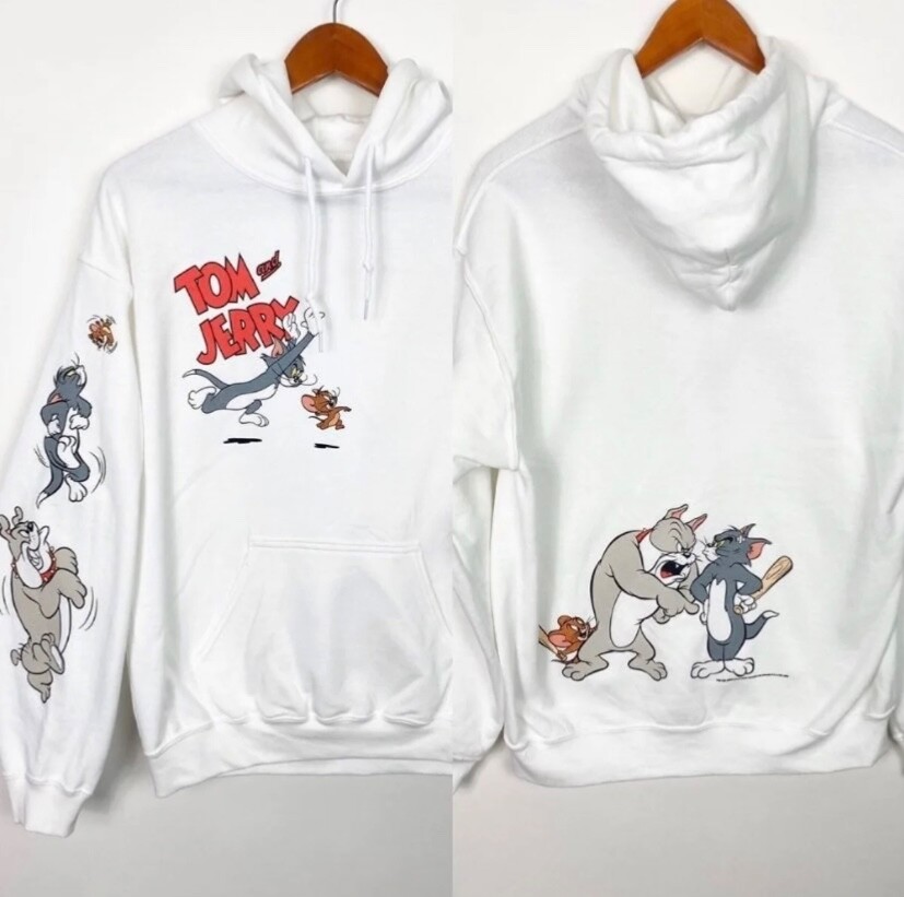 Tom u0026amp; jerry Hoodie Size Small Cartoon sweatshirt | eBay