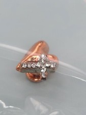 Origami Owl Authentic Rose Gold Heart Cross Charm CS1003
