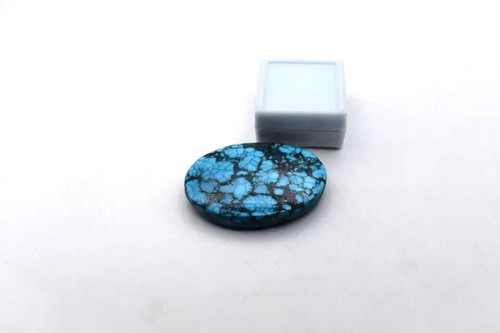 Pietra preziosa certificata EGL blu naturale taglio ovale 91,75 ct - Foto 3 di 6