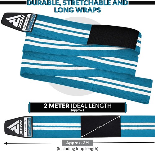 Knee Pads MMA by RDX, Lifting Straps, Knee Sleeves Weightlifting, Gym Knee Wraps - Picture 67 of 90