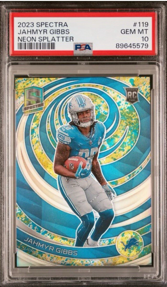 Jahmyr Gibbs Panini Spectra #119 Neon Splatter