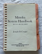 Minolta System Handbook SR-T 101, 100, SR-M SLR Camera Guide by Joseph D Cooper