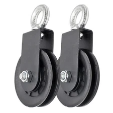 Uenhoy 2 Pack 360 Degree Rotation Cable Pulley Stainless Steel Silent 330lbs ...