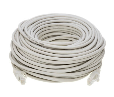 CAT5e Ethernet Patch Cable LAN Network Internet RJ45 Cord Gray 25FT- 200FT LOT