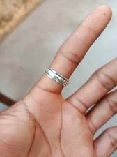 925 Sterling Silver Band Sterling Silver spinner Ring, Fidget Rin All size-A-32