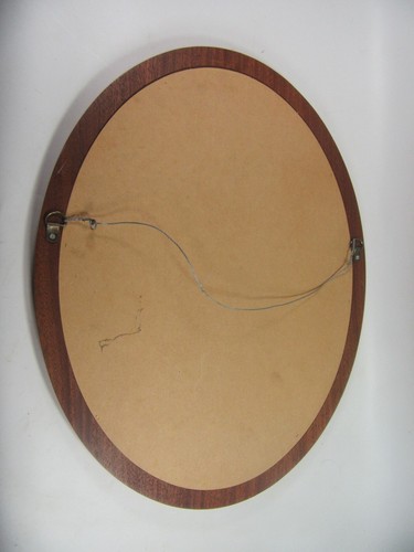 Teak Oval Mirror 1980’s.. 47cm x 36cm . - 第 5/8 張圖片